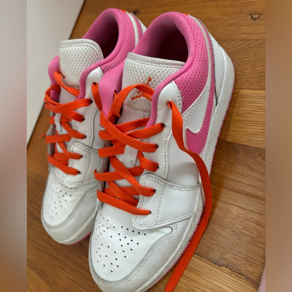 Pink and Orange Nike Air Forces